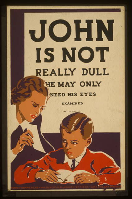 John is not really dull - he may only need his eyes examined.